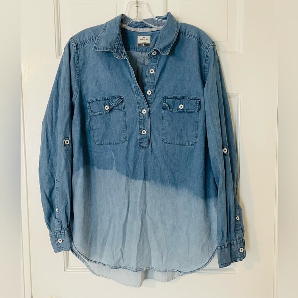 Ridgecut Toughwear Ombré Chambray Tunic Shirt